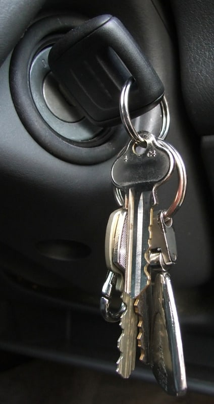 Keys - car keys in ignition