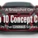 A Snapshot On Top 10 Concept Cars In The United States