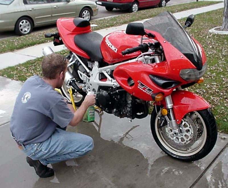 washing your motorcycle