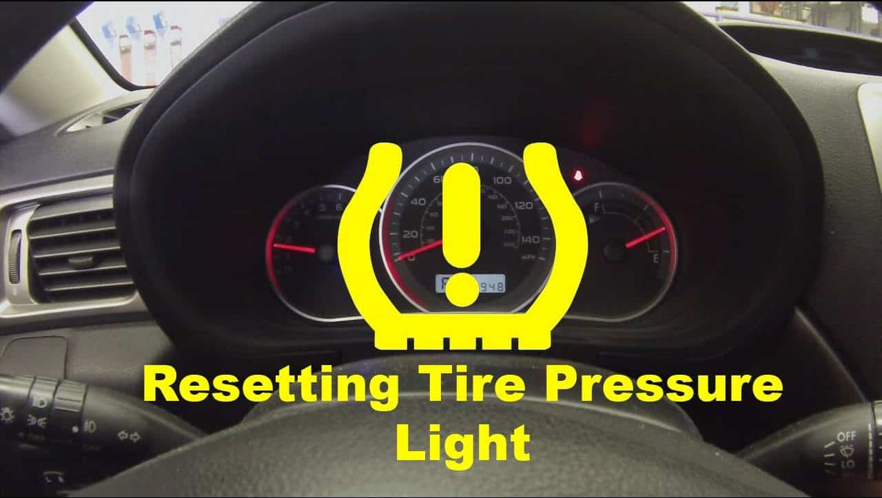 Resetting your tire pressure sensor system