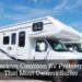 Various Common RV Problems That Most Owners Suffer