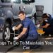 maintain your own car