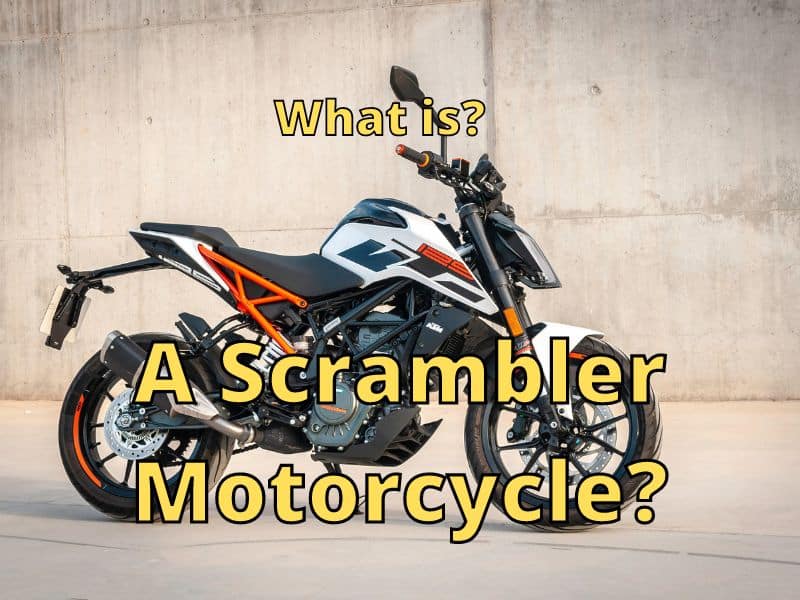 A Scrambler Motorcycle