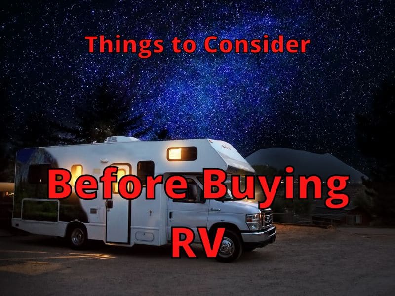 Before Buying RV