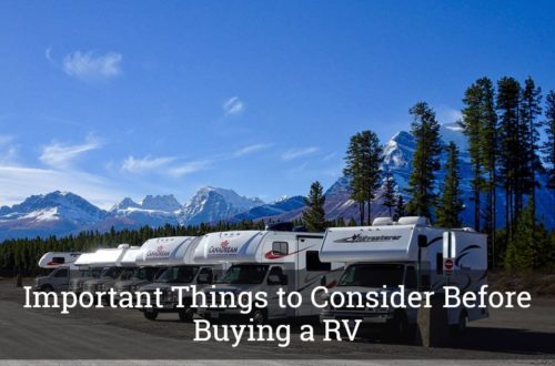 Important Things to Consider Before Buying a RV