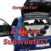A Blown Subwoofer