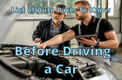 List of Auto Parts To Know