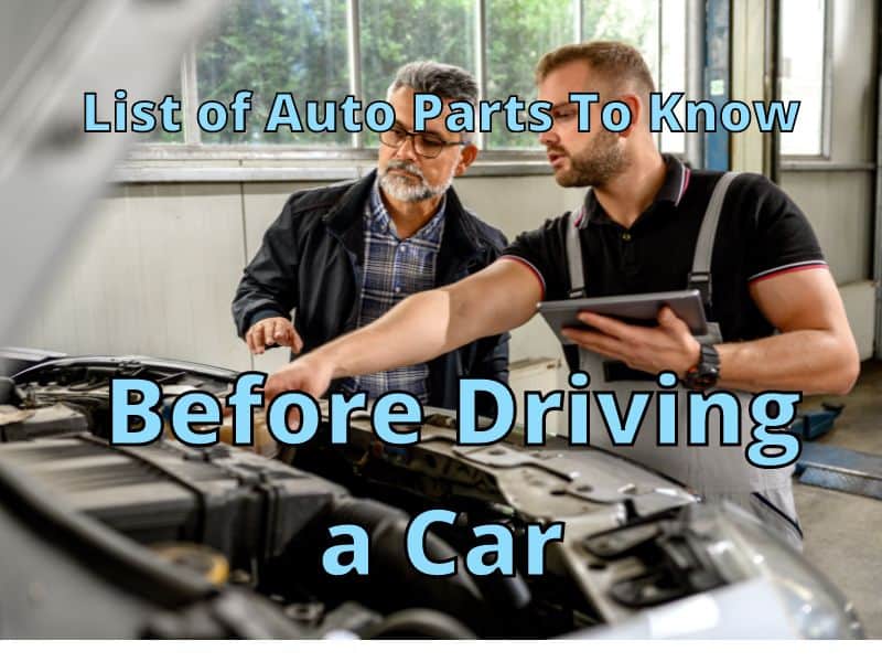 List of Auto Parts To Know
