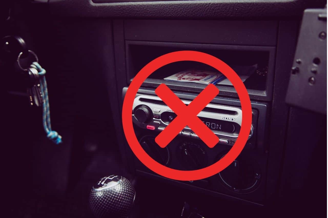 no car stereo