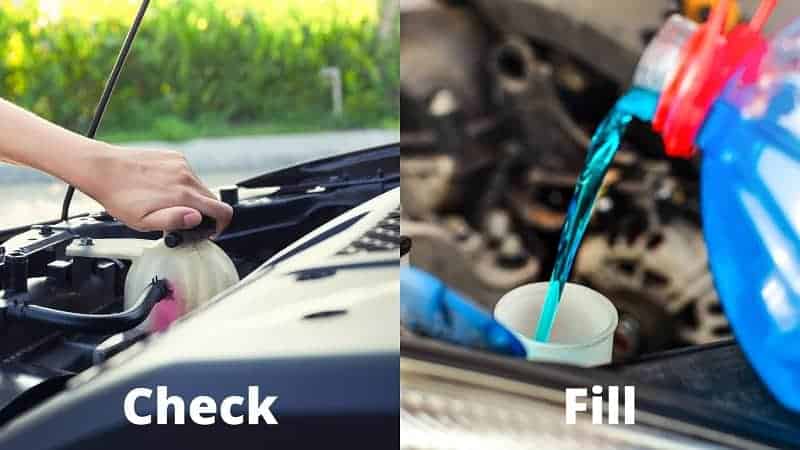 check and fill coolant