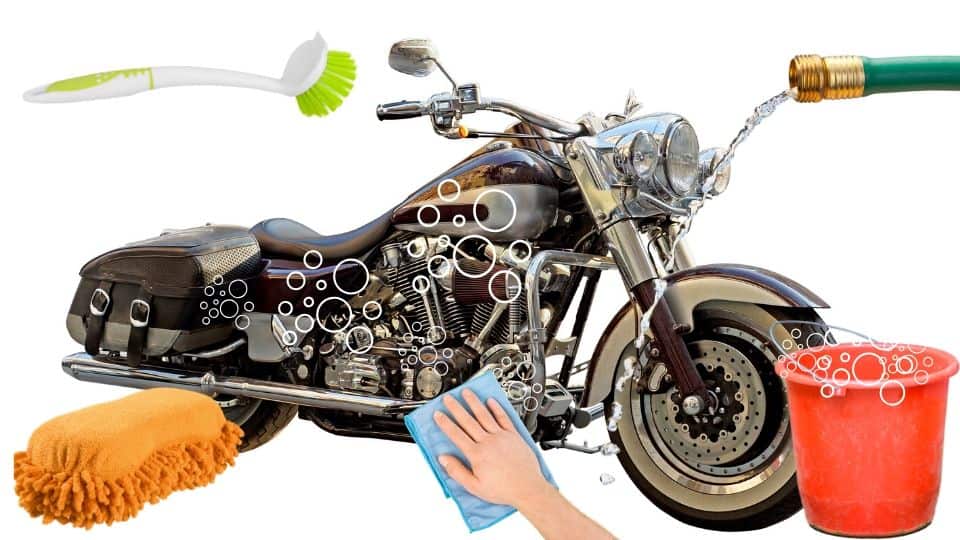 items needed to wash your motorcycle