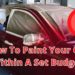 How To Paint Your Car Within A Set Budget